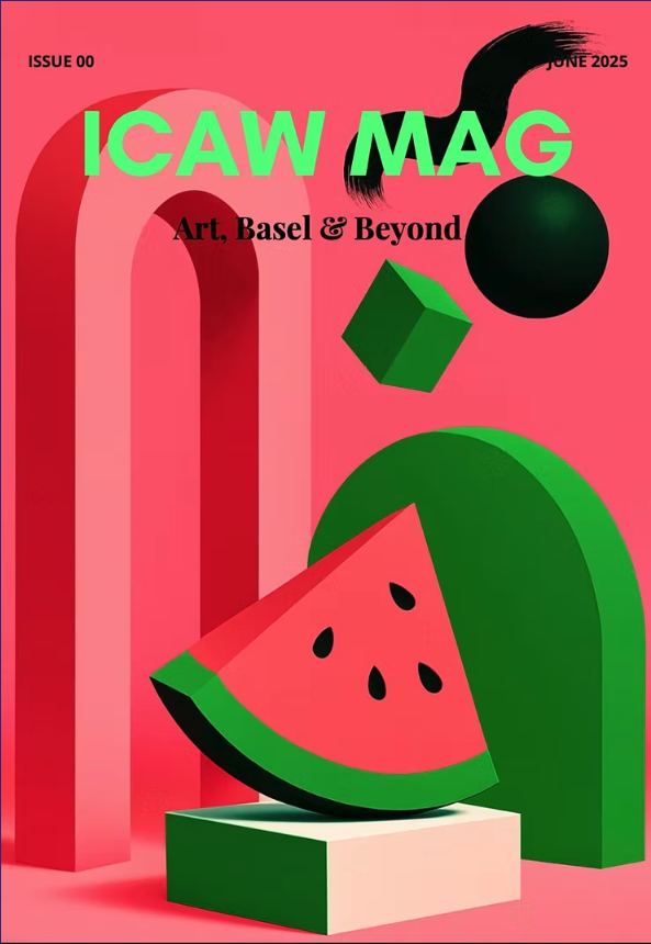 ICAW Magazine cover — Art, Basel & Beyond
